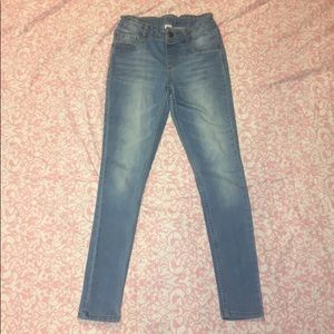 Total Girl size 14 slim light wash skinny jeans